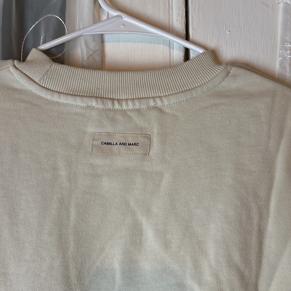 CAMILLA AND MARC ‘Ovaries. Talk About Them.’ Ovarian Cancer Sweatshirt Cream - Picture 9 of 10